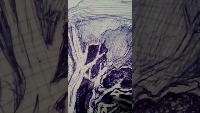 Рисунок одной шариковой ручкой смотреть онлайн