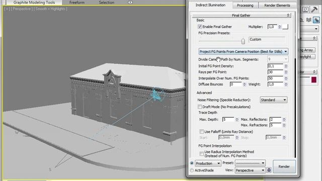 MentalRay в 3ds Max Design "Ambient Ocllusion" смотреть онлайн