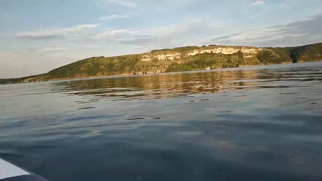 Днестр, Старая Ушица, Солнечная Долина, закат и вид на скалы через реку Черновицкая область SUP SUR смотреть онлайн