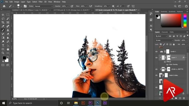 Double Exposure Effect - Photoshop смотреть онлайн