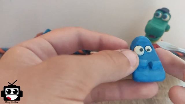 Финн из ПЛАСТИЛИНА,игра ЗУБА!!!Finn Zooba!Clay Tutorial!! ClayHobby №17