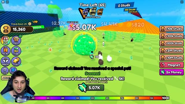 ფულის რბოლა Roblox Money Race смотреть онлайн