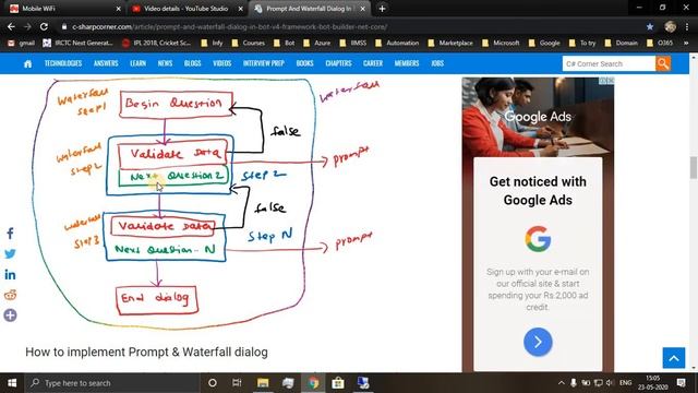 Microsoft Bot Framework | Waterfall Dialog | смотреть онлайн