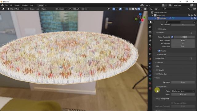 Make Shaggy Rug/Carpet in Blender смотреть онлайн