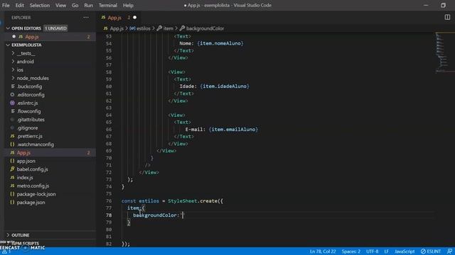 Flatlist Formatada - React Native смотреть онлайн