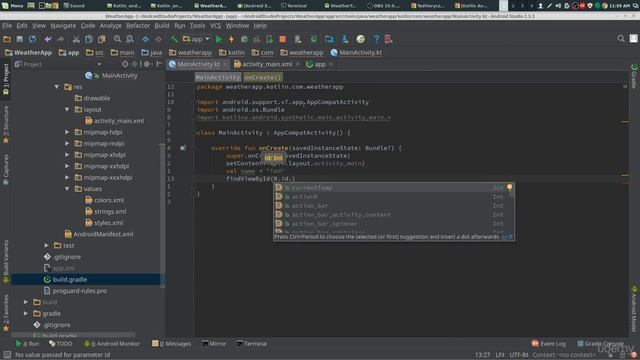 Kotlin App Development 03 - findViewById смотреть онлайн
