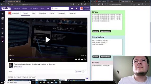 Raw Data | Hidden message | Decoding "I am awake I am free I am 49 20 ..." смотреть онлайн
