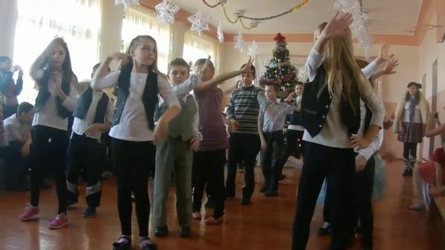 Новогодний танцевальный батл 2015_4 класс_конкурс_ танец за 2 минуты смотреть онлайн