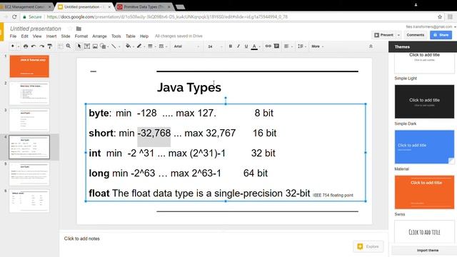 Java Tutorial 2- primitive data types смотреть онлайн