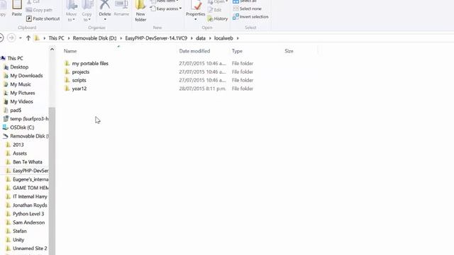 Using EasyPHP to run a web server on a portable storage device смотреть онлайн