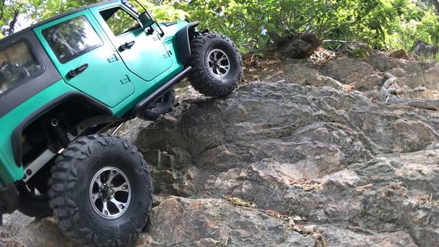 Rubicon JK | CJ10(Rock Rocket) & MST MPA Axles | Trail in The Mountains смотреть онлайн