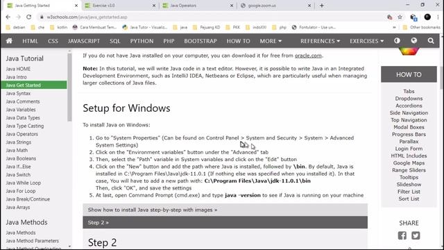 Belajar PBO Dalam Jaringan (DARING) 05 : install dan setup program java Oracle смотреть онлайн