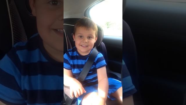 My 5yr olds reaction to becoming a big brother. смотреть онлайн