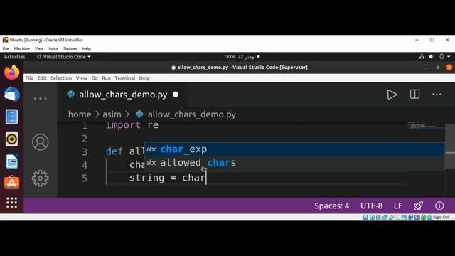Checking for allowed characters in Python смотреть онлайн