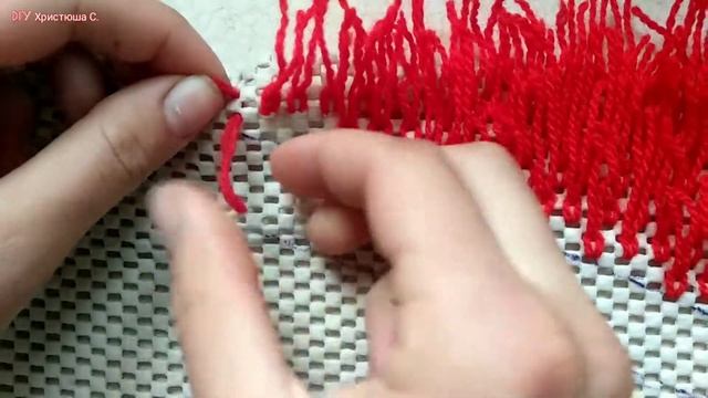 DIY Коврик своїми руками з ниток. Rug of yarn. смотреть онлайн