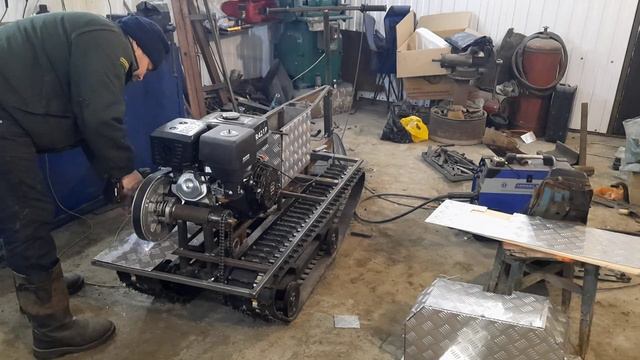 Вариатор на Снегоход из мотоблочной приставки. смотреть онлайн