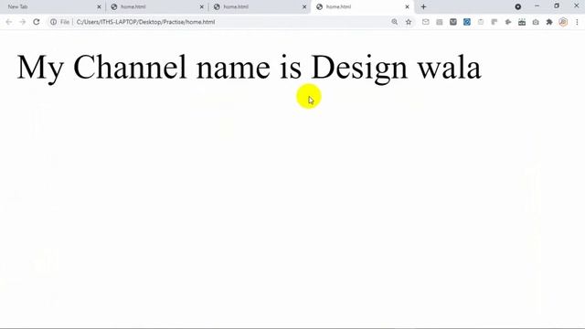 How to create html file and open in chrome By Design wala смотреть онлайн