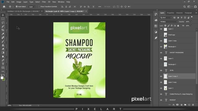 Shampoo Sachet Mockup Design | Photoshop Mockup Tutorials смотреть онлайн