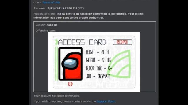 a sus roblox voice chat id ban смотреть онлайн