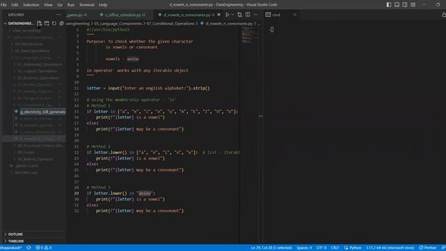 Class08b Conditional ops n Structural pattern matching смотреть онлайн