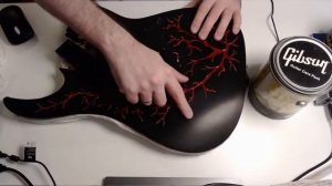 Ibanez GRG-121 тюнинг - "Резин-Арт / Расплавленная Лава"