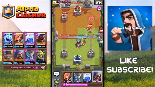 BEST DECK FOR "WIZARD CARD CHALLENGE" IN CLASH ROYALE || BEST WIZARD CHALLENGE IN CLASH ROYALE!! смотреть онлайн