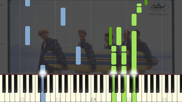 The Beach Boys - Surfer Girl Piano Tutorial смотреть онлайн