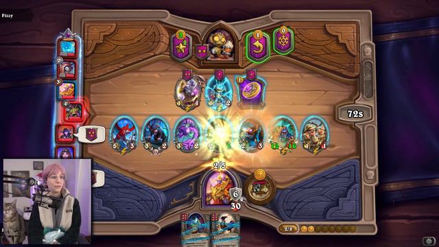 queen of quillbies! cozy casual Hearthstone Battlegrounds stream смотреть онлайн