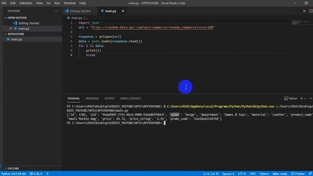 Consumir API con Python смотреть онлайн