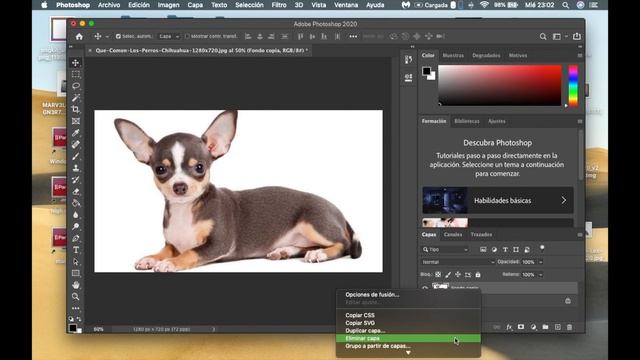 PHOTOSHOP 2020 PARA MAC / COMO QUITAR EL FONDO DE UNA IMAGEN AUTOMATICAMENTE смотреть онлайн