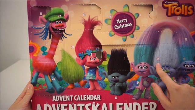 Trolls | Christmas calendar with surprises| Learning numbers | Unboxing смотреть онлайн