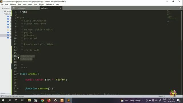 10. Understanding of Static Variables in PHP | How access Static Variables in PHP? | Learn PHP OOP смотреть онлайн