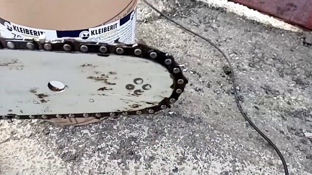 Ни когда не отдавай цепь бензопилы в заточку....
