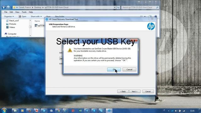 Using HP Cloud Recovery Client смотреть онлайн