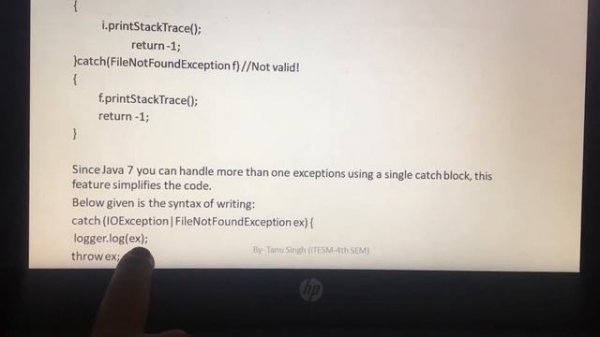Exception Handling in Java Part 2
