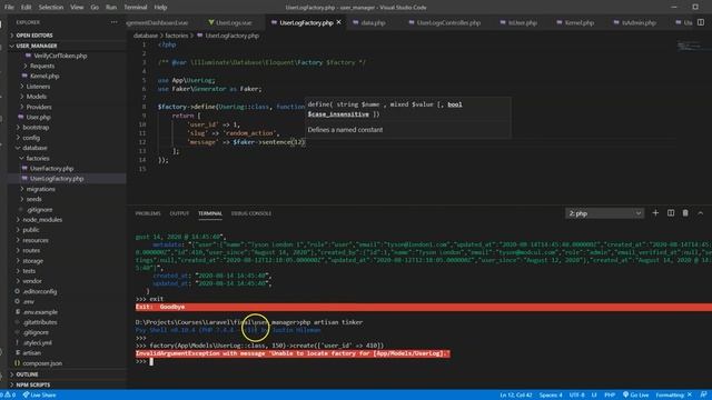 Users Management System #23 UserLog's Factory & Paginator Testing, Laravel, VueJS смотреть онлайн