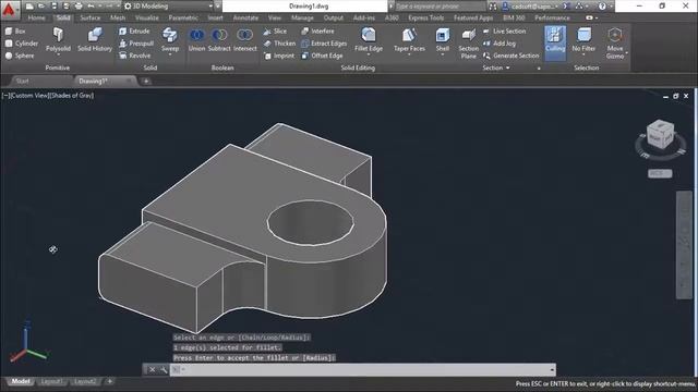 AutoCAD 2016 3D - Exercise 31 смотреть онлайн