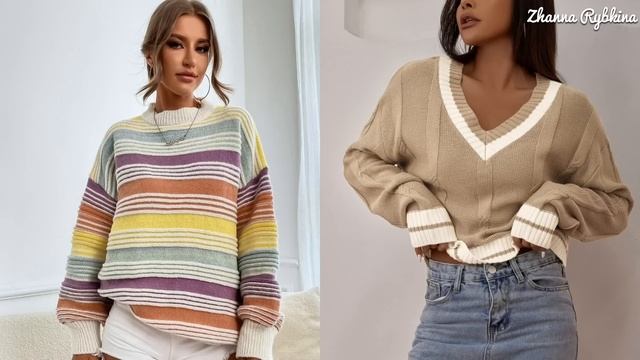 Что вязать весной? Яркие вязаные образы к весеннему сезону. Джемперы, свитеры и кардиганы.