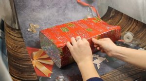 Как упаковать коробку в подарочную бумагу | How to pack a box in gift paper
