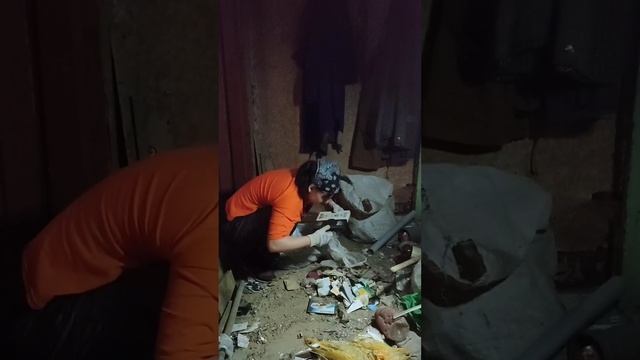 Уборка мусора в старом доме. "Глаза боятся, руки делают!" смотреть онлайн