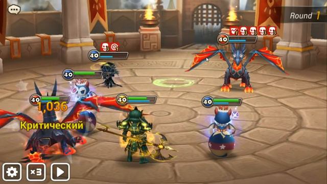 Summoners wars Рейд портал помощь друга + попытка пройти 60 Хард (Арх свет) смотреть онлайн