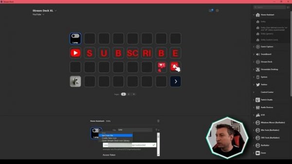 Home Assistant control with Stream Deck