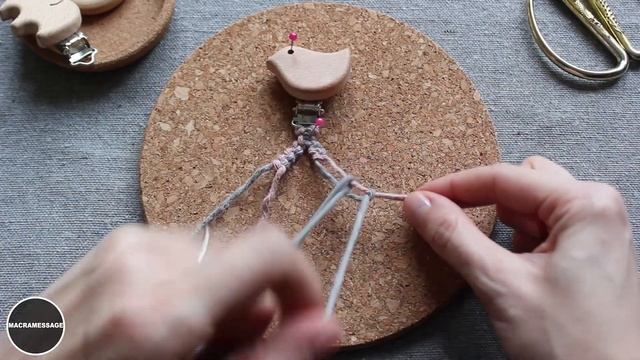 Tutorial Macrame Pacifier Clips Holder | 3 ways | смотреть онлайн