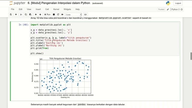 Praktikum Metode Komputasi : 6. Pengenalan Interpolasi dalam Python смотреть онлайн