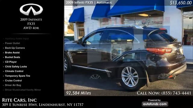 Used 2009 Infiniti FX35 | Rite Cars, Inc, Lindenhurst, NY - SOLD смотреть онлайн