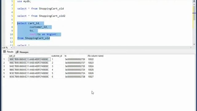 Timestamp has been deprecated in SQL Server. смотреть онлайн
