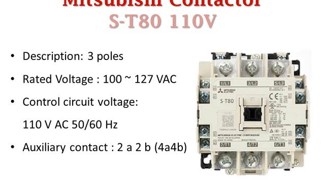 good quality S-T80 110VAC mitsubishi electric contactors смотреть онлайн