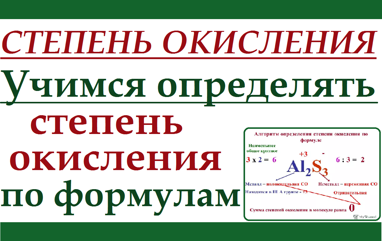 Степень окисления. Учимся определять степень окисления по формулам. Неорганика. смотреть онлайн