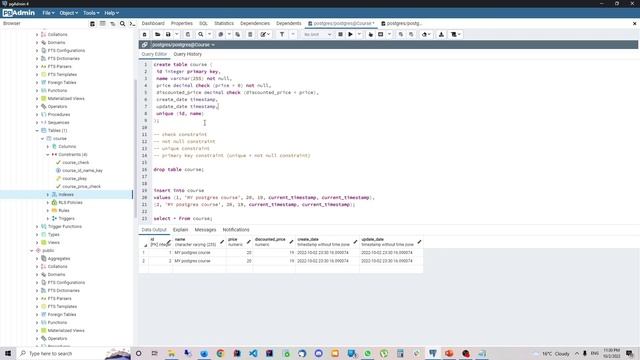 POSTGRESQL Tutorial for beginners - PRIMARY KEY CONSTRAINT смотреть онлайн