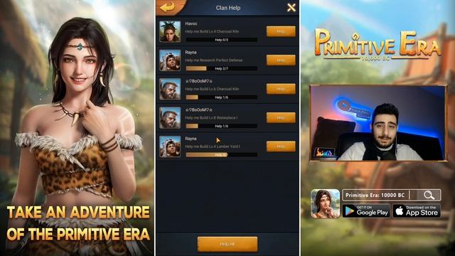 Primitive Era 10000 BC: A New Prehistoric Survival Game for FREE! смотреть онлайн